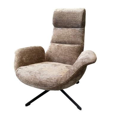 Fauteuil rotatif en velours - ASTI MATHI DESIGN