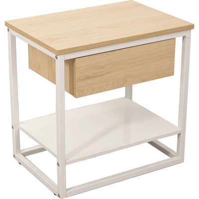 Table d'appoint en métal et bois RECOLLECTION