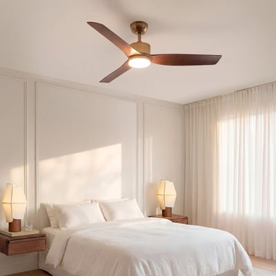 Ventilateur de plafond silencieux 43 W Ø132 cm avec lumière LEDWIND ASTORIA CREATE