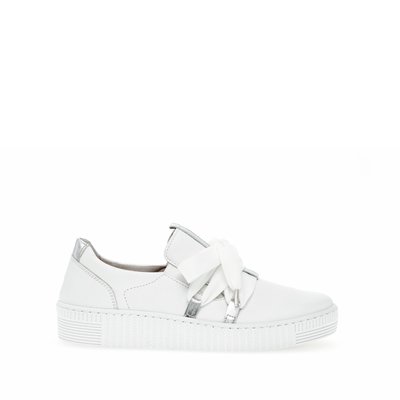 Sneakers en cuir à talon plat GABOR