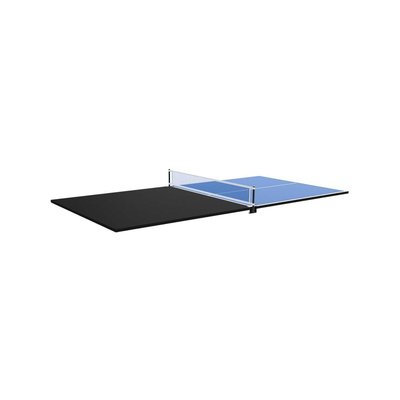 Plateau 2 en 1 dinatoire et Ping Pong pour billard convertible table 8 personnes Arizona Noir grainé JARDINDECO