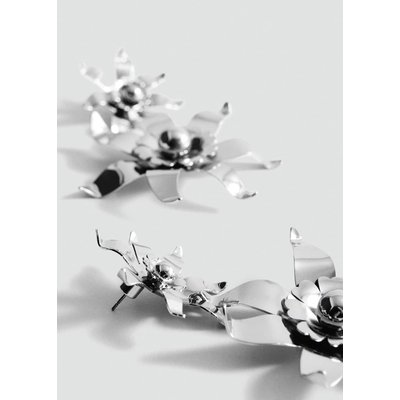 Boucles d'oreilles pendantes fleurs MANGO