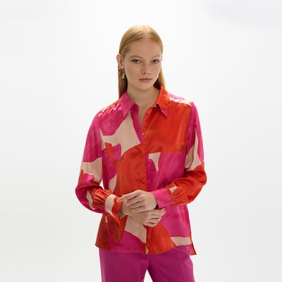 Chemise fluide imprimé fleurs à manches longues LOLA CASADEMUNT