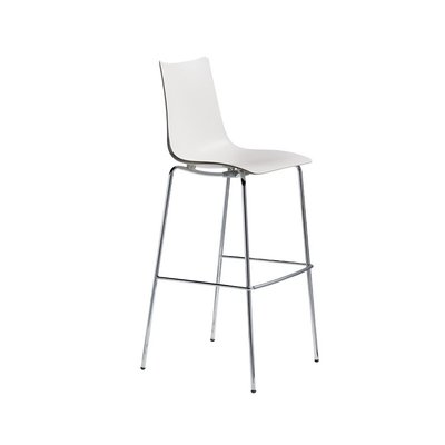 2 Tabourets de bar design - ZEBRA TECHNOPOLYMER 65h - lot de 2 - deco design SCAB DESIGN