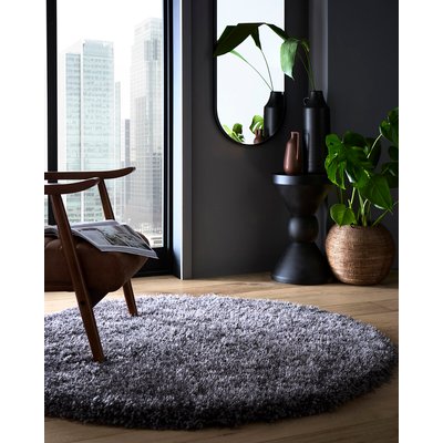 Hand Tufted Shimmer Shaggy Circle Rug SO'HOME