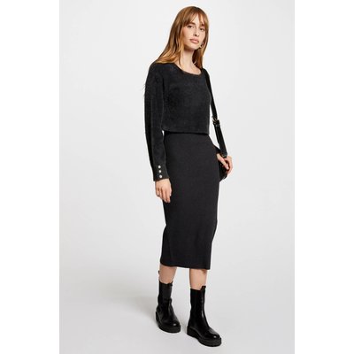 Robe pull midi ajustée 2-en-1 MORGAN