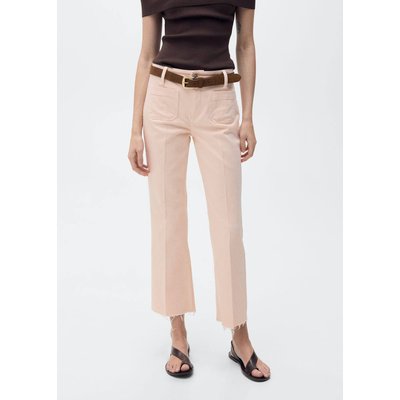 Jean flare crop poches MANGO