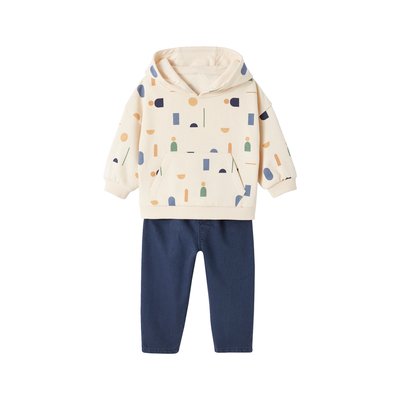 Ensemble sweat en molleton et pantalon en sergé VERTBAUDET