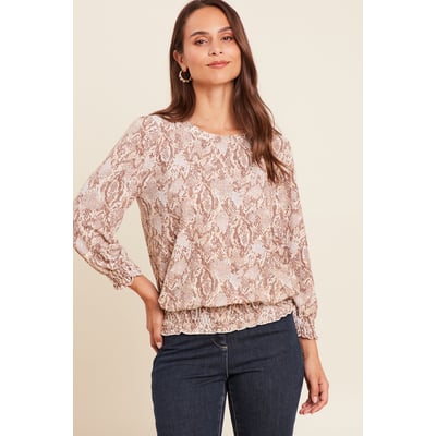 T-shirt col rond manches 3/4 BREAL