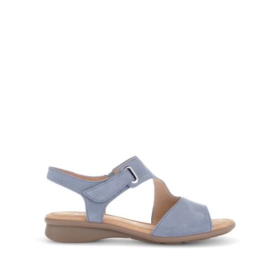 Sandales en cuir velours à talon décroché GABOR