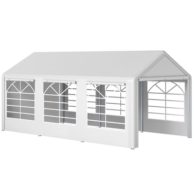 Tente de fête PE Blanc OUTSUNNY