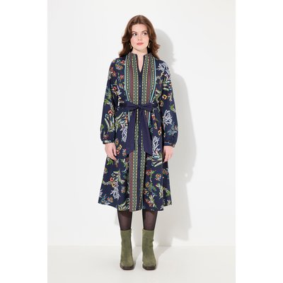 Robe midi à manches longues et col calice ULLA POPKEN