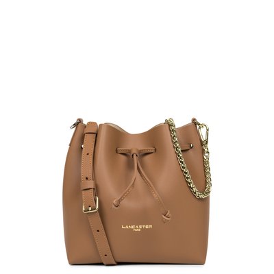 Sac seau en cuir lisse PUR & ELEMENT CITY LANCASTER