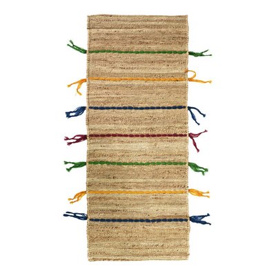 Tapis de salon en jute avec tresses en laine s 50x150COLOR JUTE THE DECO FACTORY