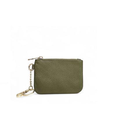 Pochette porte-monnaie porte-clés en cuir grainé POCKET OH MY BAG