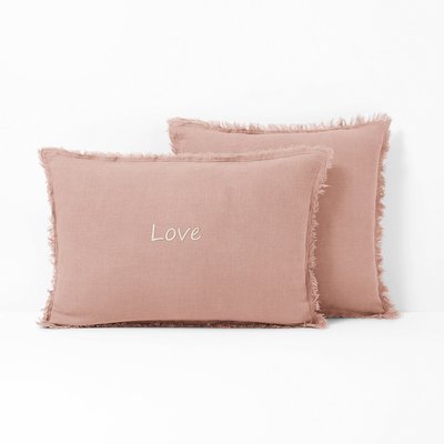 Housse coussin pur lin lavé personnalisée, Linange LA REDOUTE INTERIEURS