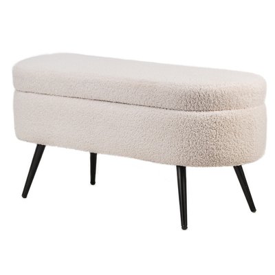 Banc avec rangement en bouclette, STOCKHOLM NORDLYS