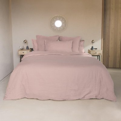 Parure + taies 65x65 lin lavé HORTENSE FEBRONIE