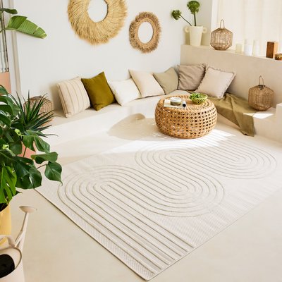 Tapis interieur exterieur à motif serpent SANTORINI NAZAR RUGS