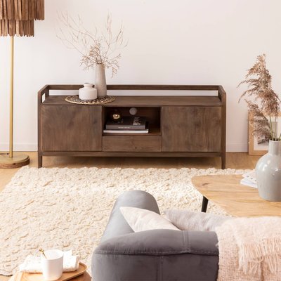 Meuble TV en bois de manguier marron  EMILE MADE IN MEUBLES 