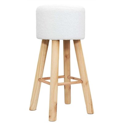 Tabouret de bar en tissu bouclette Freya CMP