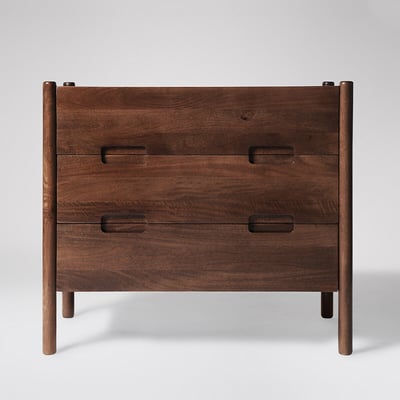 Biscoe Mango Wood 3 Drawer Chest Of Drawers SWOON