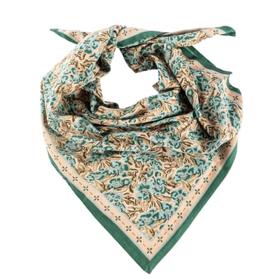 Foulard en coton imprimé au blockprint Leone BINDI ATELIER