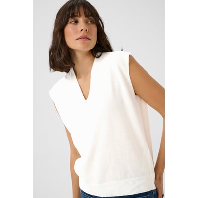 Pull Tunique Blanc - Taille Unique EU - Marque Mademoiselle Lola - Occasion Très Bon état - 100% Coton