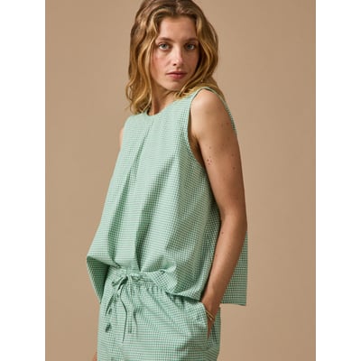 Top sans manches  mini carreaux CYRILLUS