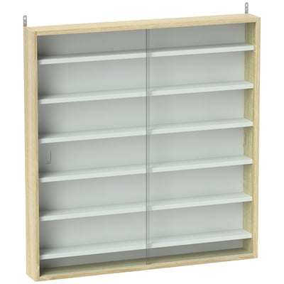 Vitrine Panneau de particules Chêne HOMCOM