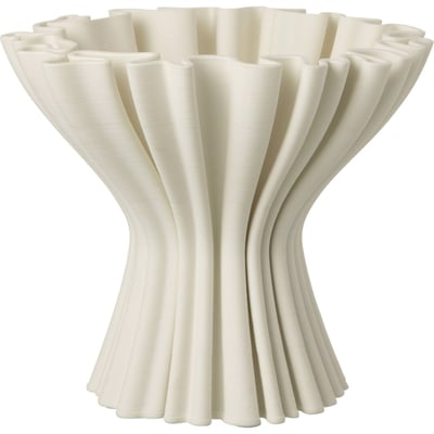 Vase sculptural en grès ondulé fait main RECOLLECTION