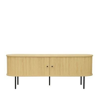 Meuble tv aux portes coulissantes en bois et métal L150cm- LUCIE DRAWER