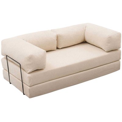 Canapé chauffeuse 3 places en chenille Comfort HANAH HOME
