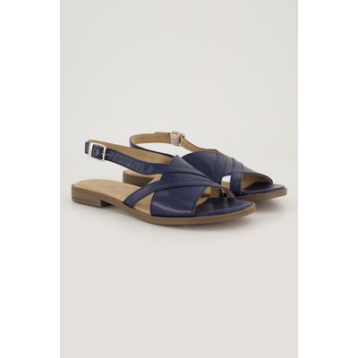 Sandales en cuir, brides croisées - largeur H ULLA POPKEN