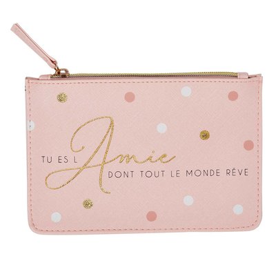 Pochette zippée AMITIE DRAEGER PARIS