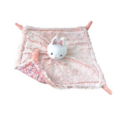 Doudou carré 28 cm Lapinou DOMIVA