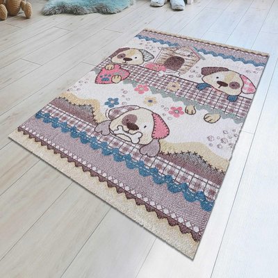 Tapis enfant tissé DOGRA UN AMOUR DE TAPIS