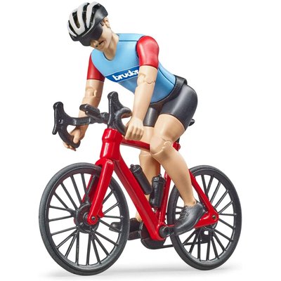 bworld Vélo de route avec un cycliste BRUDER