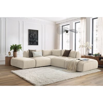 Canapé modulable 5 places en velours, JEANNE BOBOCHIC