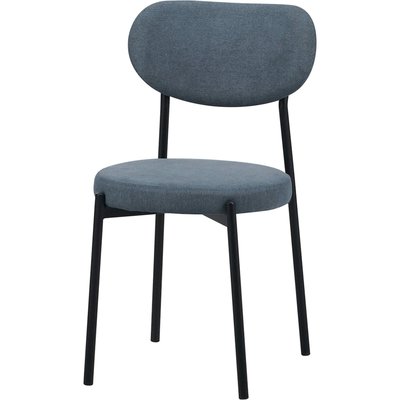 Chaise design  assise confortable en métal et tissu RECOLLECTION