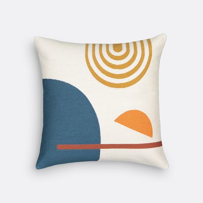 Wavy Embroidered 100% Cotton Cushion Cover LA REDOUTE INTERIEURS
