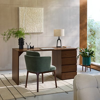 Plateau de bureau, en plaqué noyer longueur 150 cm, Working AM.PM