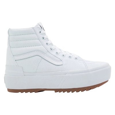 Baskets Montantes Cuir Semelle Compensée VANS