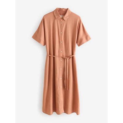 Robe mi-longue nouée à la taille NEXT