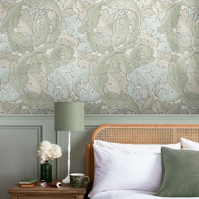 Papier peint Feuille d'acanthe un matin de printemps WILLIAM MORRIS AT HOME