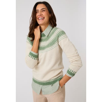 Pull jacquard et fils brillants Thermolactyl DAMART
