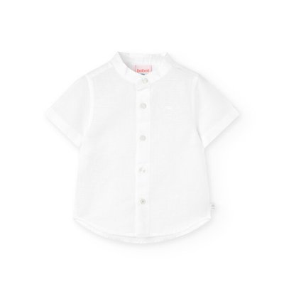Chemise à manches courtes avec col mao BOBOLI