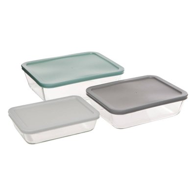 Lot de 3 boîtes de conservation en verre 5FIVE SIMPLY SMART