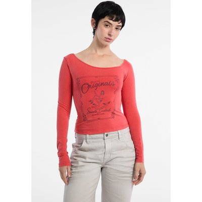 T-Shirt Imprimé Épaule Asymétrique GUESS