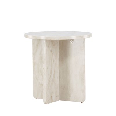 Table d'appoint ronde effet marbre ø50cm - Alesund VENTURE HOME